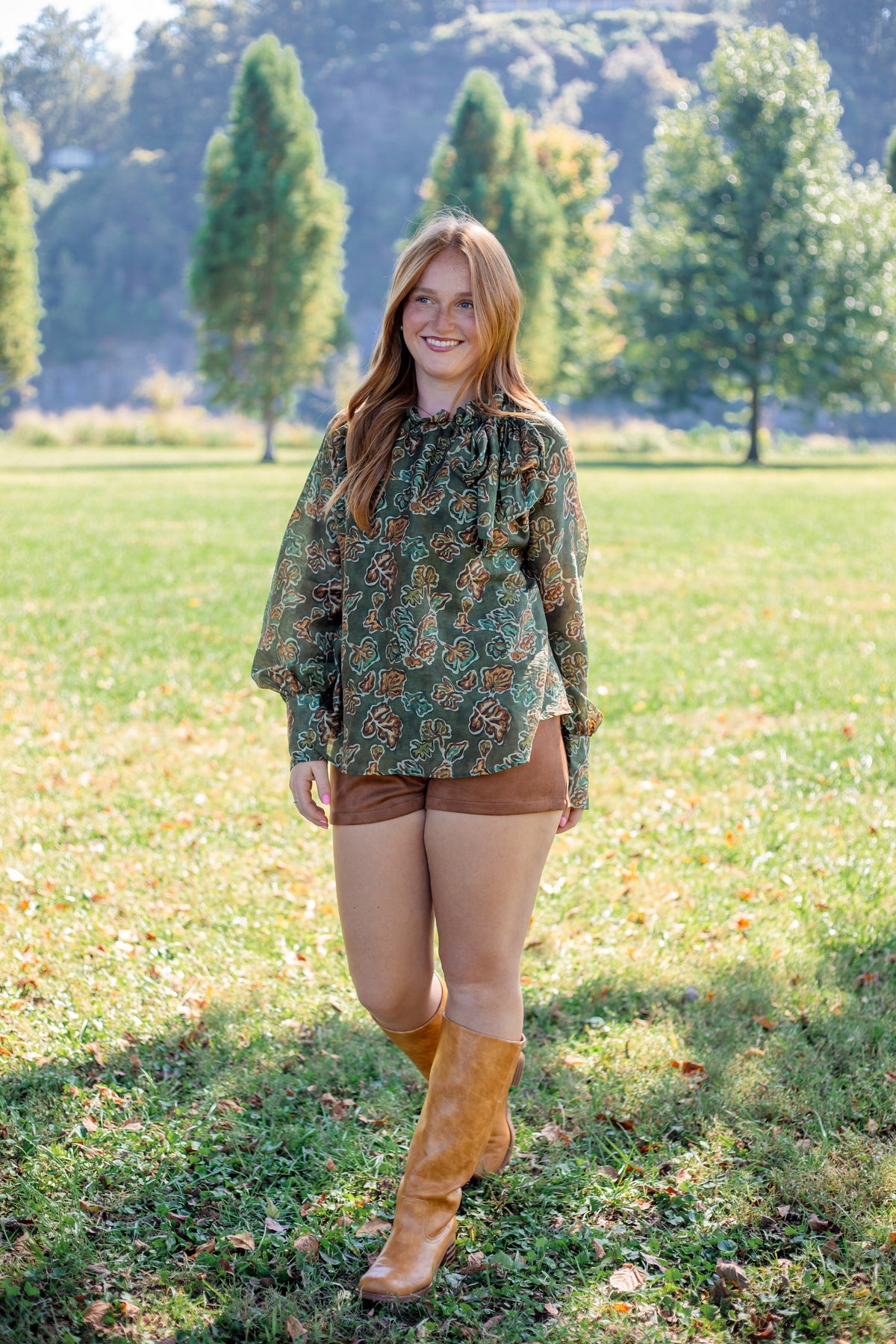 Olive Leaf Blouse