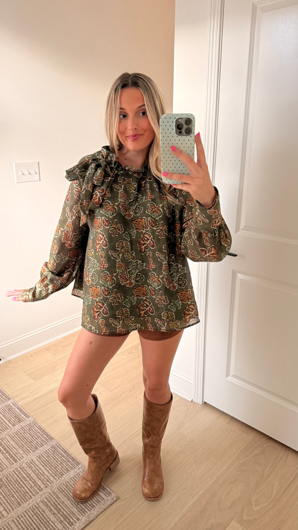 Olive Leaf Blouse